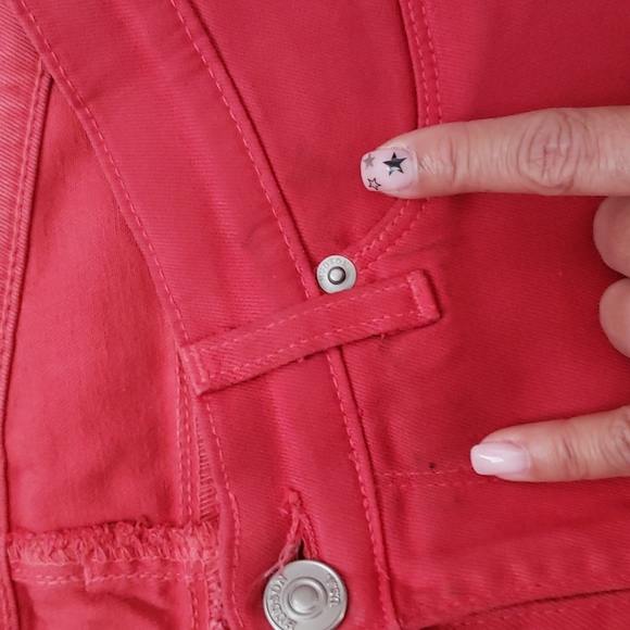 HUDSON Krista Ankle Super Skinny Jeans Currant Red sz 29 Women's Colored Denim - Picture 6 of 6